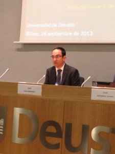 Momento del acto, en la Universidad de Deusto