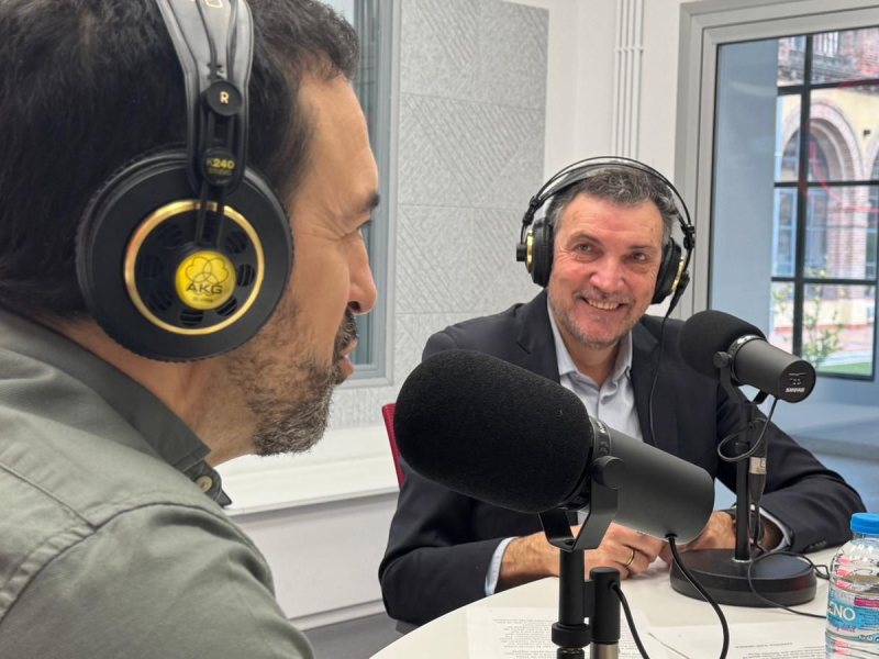 Asier Ibarrondo con José Manuel Velasco