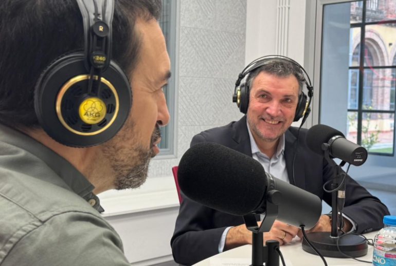 Asier Ibarrondo con José Manuel Velasco